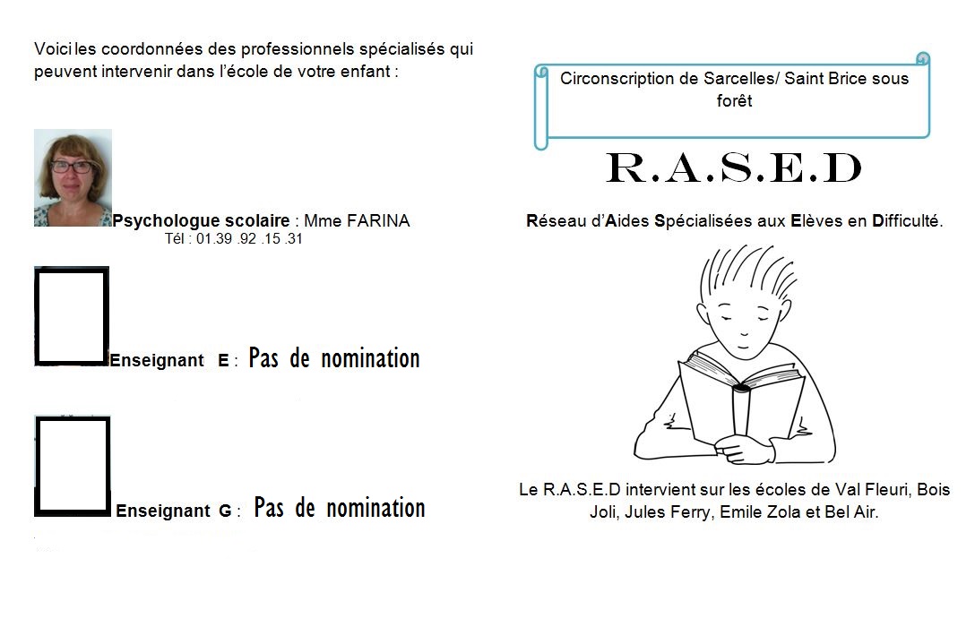 Page De Garde Cahier De Progrès Rased