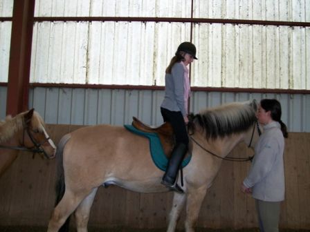 Mary sur le cheval