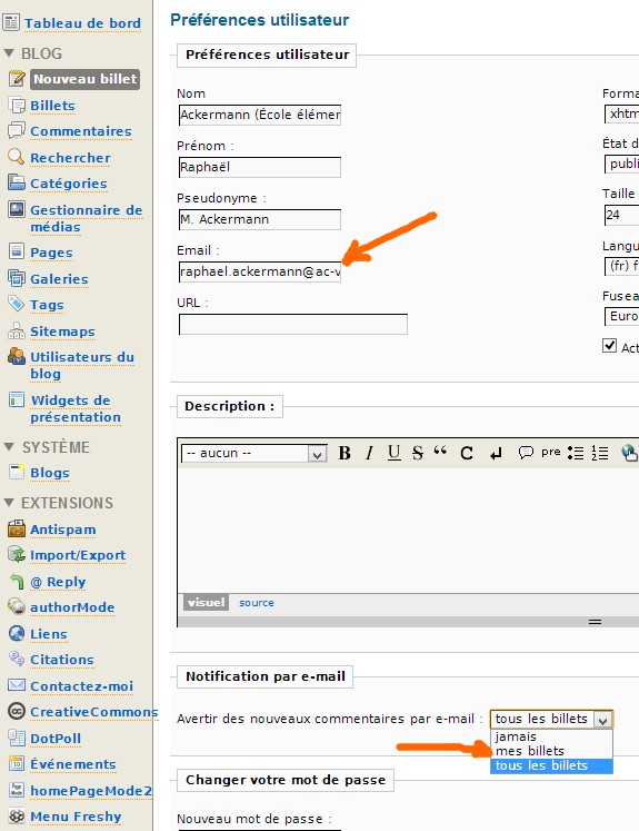 Préférences utilisateur, mar. 2013