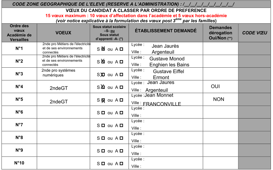 voeux mixtes