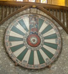 La Table Ronde du Roi Arthur, dans le Grand Hall, à Wichester ; photo de Christophe Finot