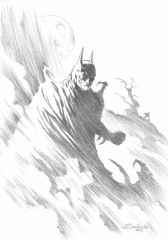 Batman, 2013, dessin de Michel BORDERIE, reproduit avec l'aimable autorisation de l'auteur