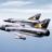 Avions Mirage III, comme dans la série Les Chevaliers du ciel