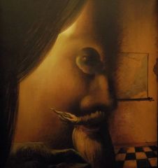 L'image disparaît (1938), huile sur toile de Salvador DALI