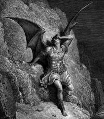 Satan dans Le Paradis Perdu, illustration de Gustave Doreé
