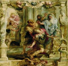 La mort d'Achille (1630-1635), huile sur bois de Pierre Paul RUBENS ; Museum Boijmans Van Beuningen, Rotterdam, Pays-Bas