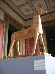 Le Cheval de Troie, une sculpture visible au Pompejanum, à Aschaffenburg en Allemagne