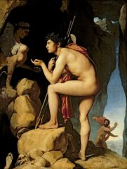 Œdipe résout l'énigme du Sphinx, 1808, huile sur toile, J-A-D INGRES