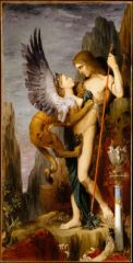 Œdipe et le Sphinx, 1864, huile sur toile, Gustave MOREAU,https://upload.wikimedia.org/wikipedia/commons/thumb/c/c4/Oedipus_and_the_Sphinx_1864.jpg/522px-Oedipus_and_the_Sphinx_1864.jpg