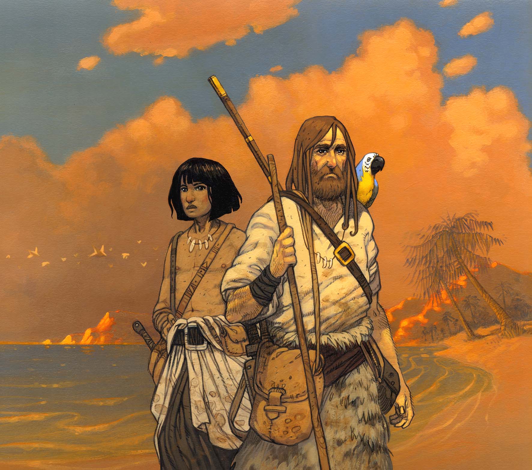 Robinson Crusoé 2004 Magnard Jeunesse couverture de Vincent DUTRAIT