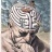Les circonvolutions cérébrales du Penseur comme un labyrinthe de choix dans l'éthique biomédicale, dessin sur carte à gratter Bill SANDERSON (35.7 x 25.3 cm ; Wellcome Library de Londres; © Copyright the Wellcome Trust Limited 1997) ; CC BY 4.0