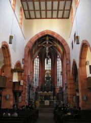 La nef de l'église collégiale de Wertheim