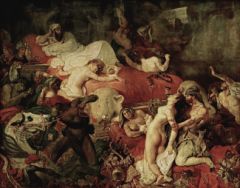 La Mort de Sardanapale (1827), huile sur toile d'Eugène DELACROIX (1798-1863)