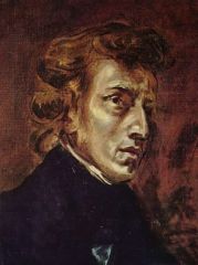 Portrait de Frédéric CHOPIN par Eugène DELACROIX