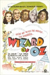 Wizard of Oz/Le Magicien d'Oz (1939),  Affiche du film de Victor FLEMING