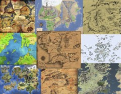 Cartes des mondes de fantasy