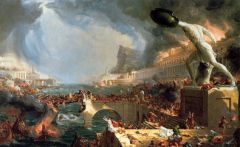 Thomas COLE, Le cours de l'Empire : La destruction (1836)