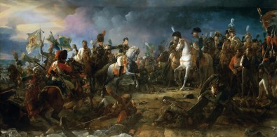 1810 François Gérard - La bataille d'Austerlitz (Musée du Trianon, Versailles) : composition classique caractéristique d'une commande impériale